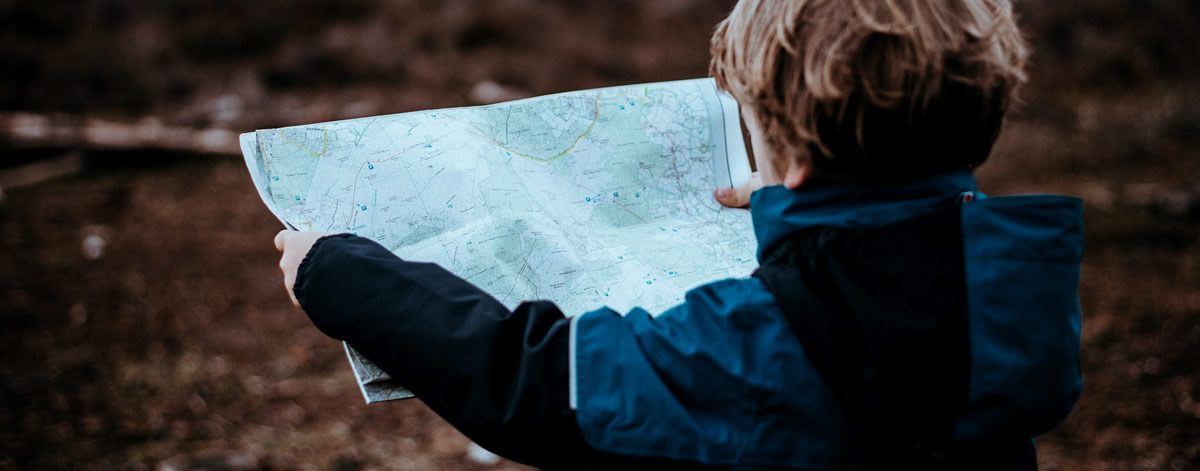 Child Looking at Map